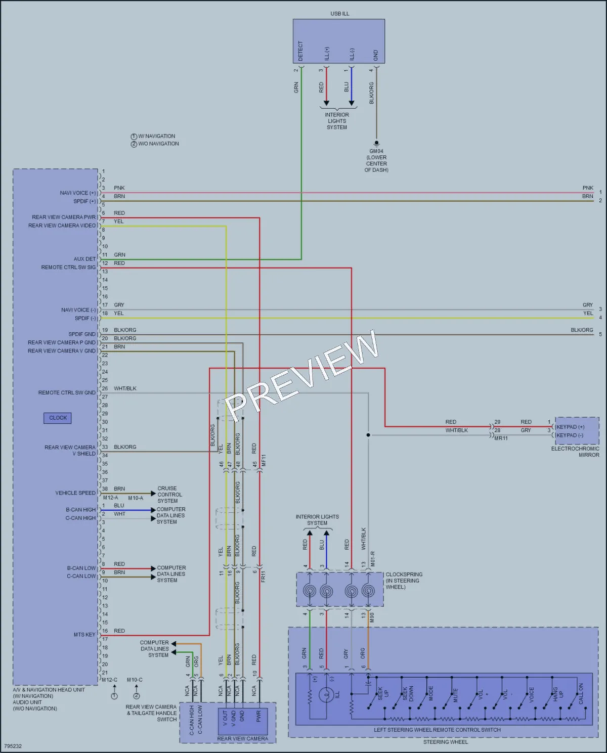 2022 Kia Sportage Radio wiring diagram preview