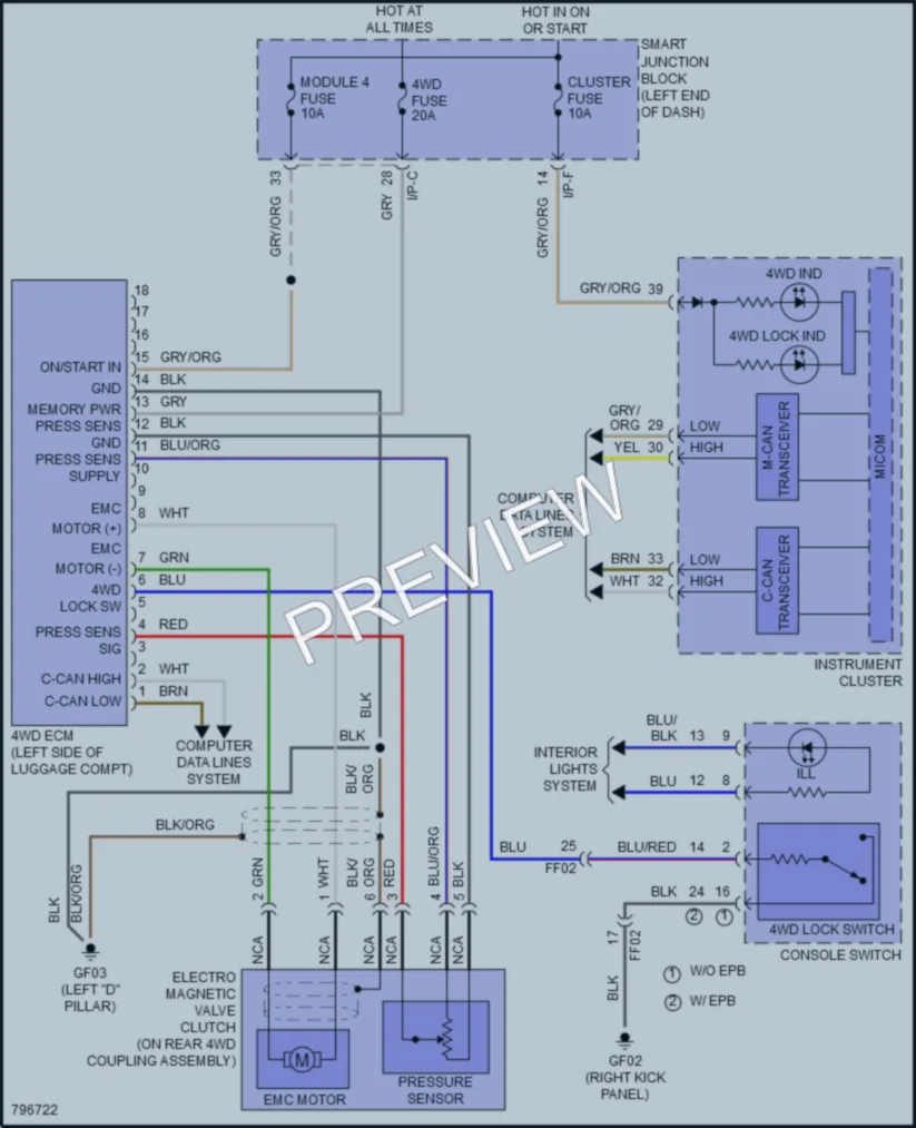 2022 Kia Sportage Transmission wiring diagram preview