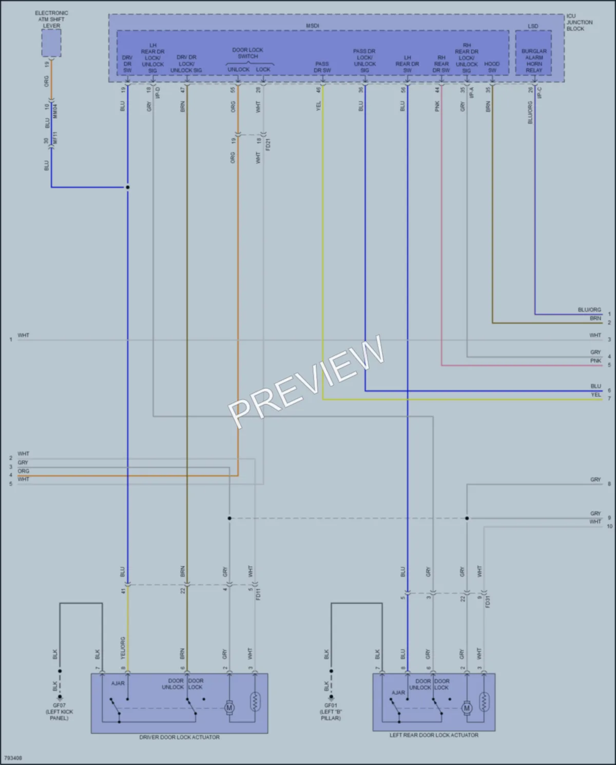 2022 Kia Stinger Anti Theft wiring diagram preview