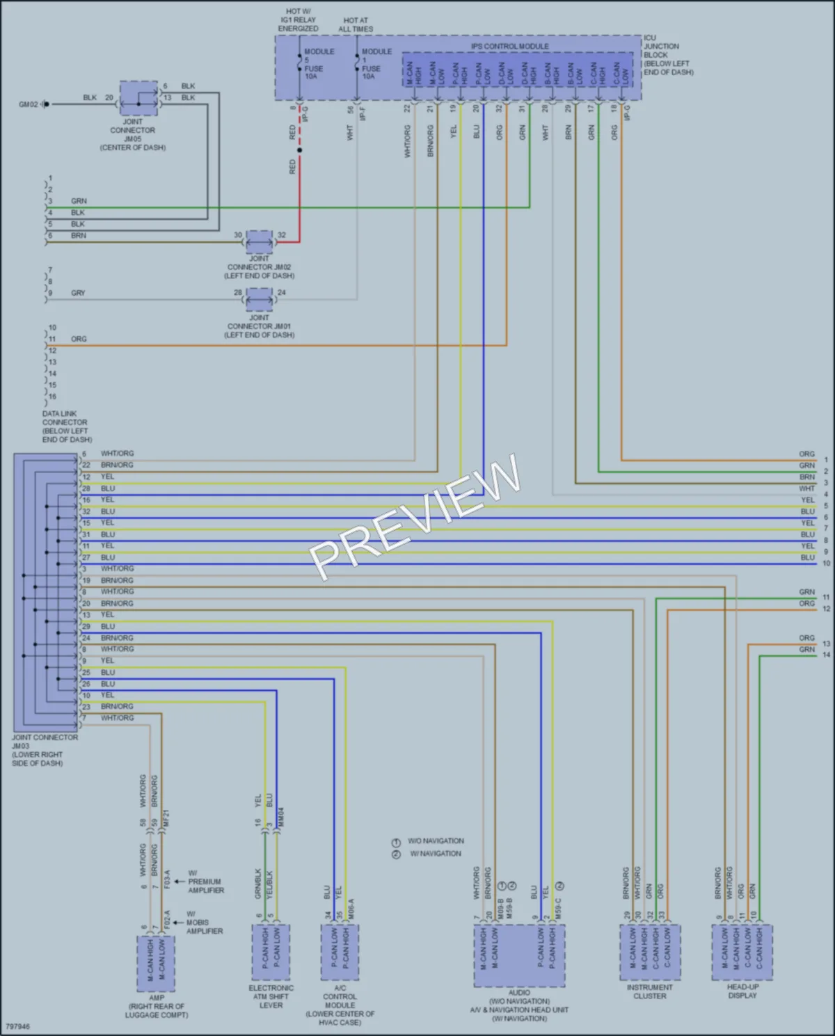 2022 Kia Stinger Computer Data Lines wiring diagram preview