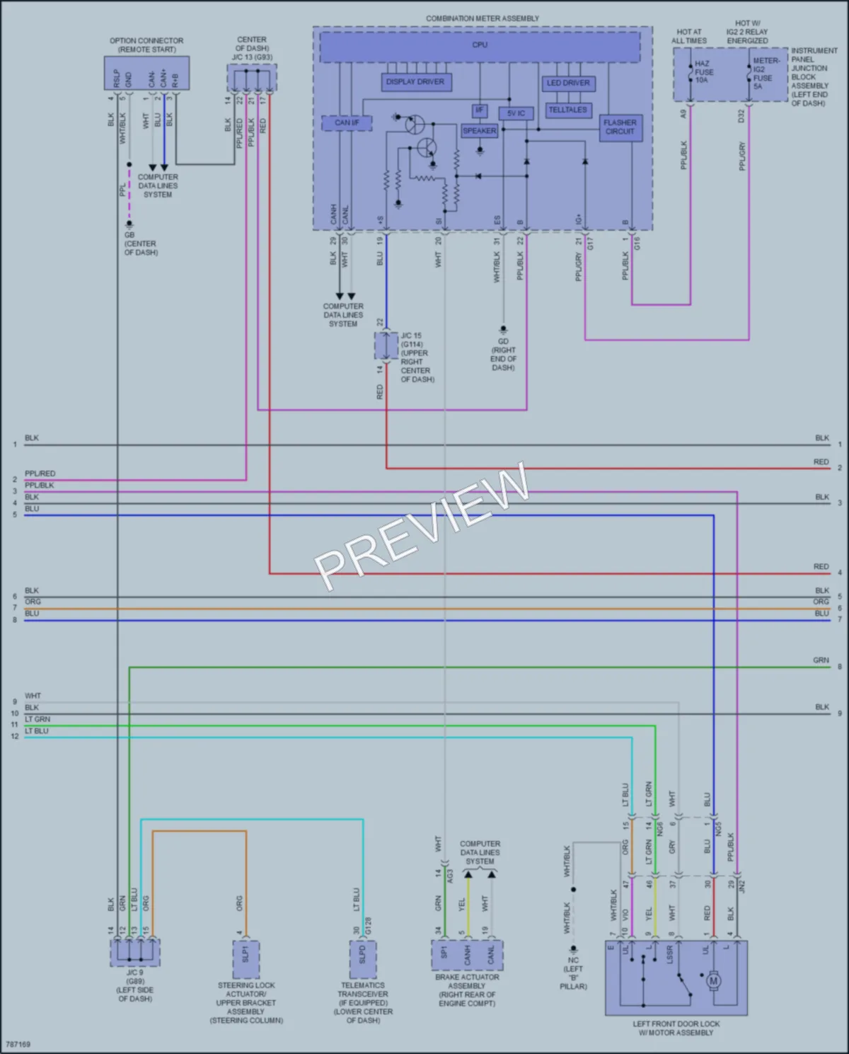 2022 Lexus ES250 Anti Theft wiring diagram preview