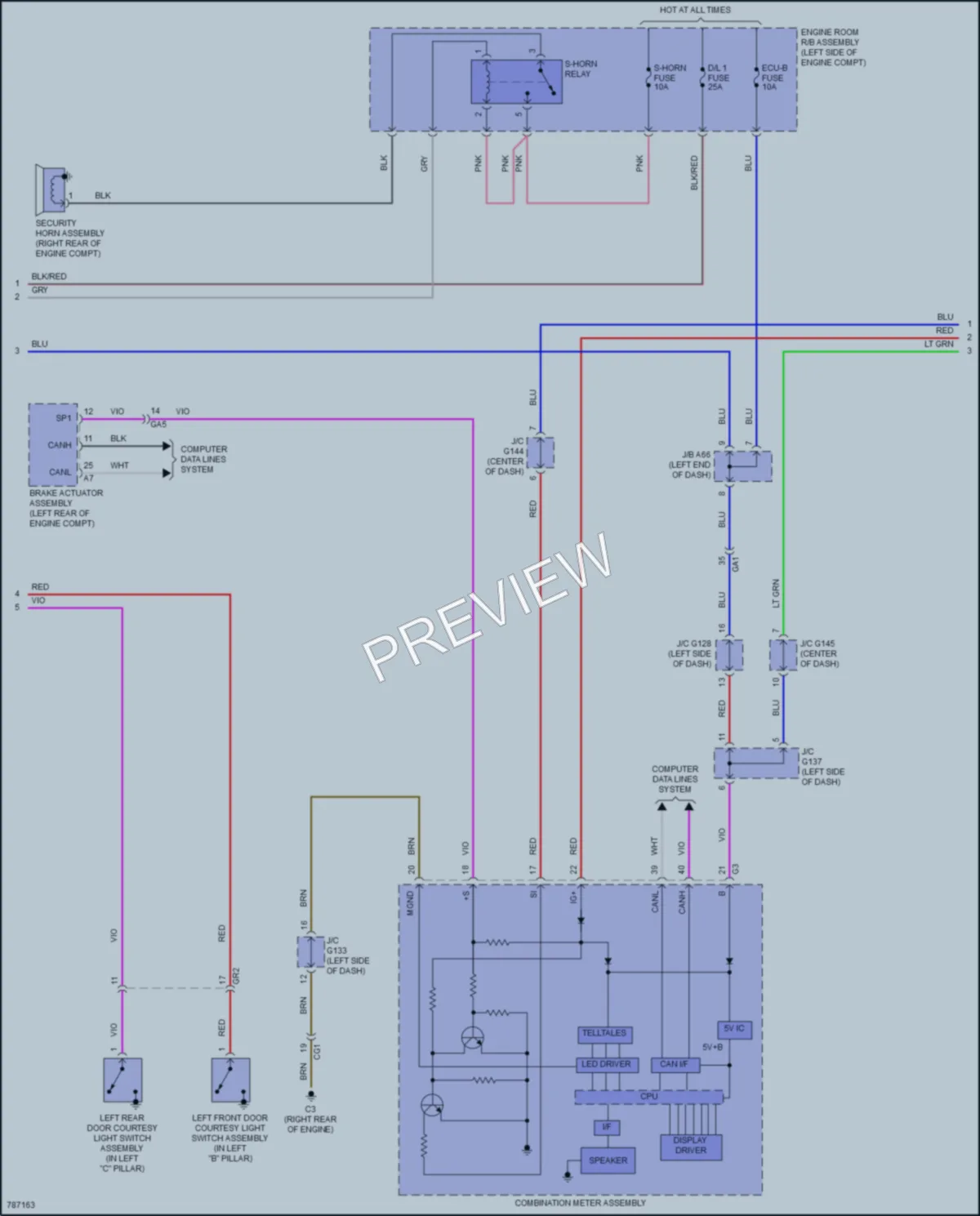 2022 Lexus GX460 Anti Theft wiring diagram preview