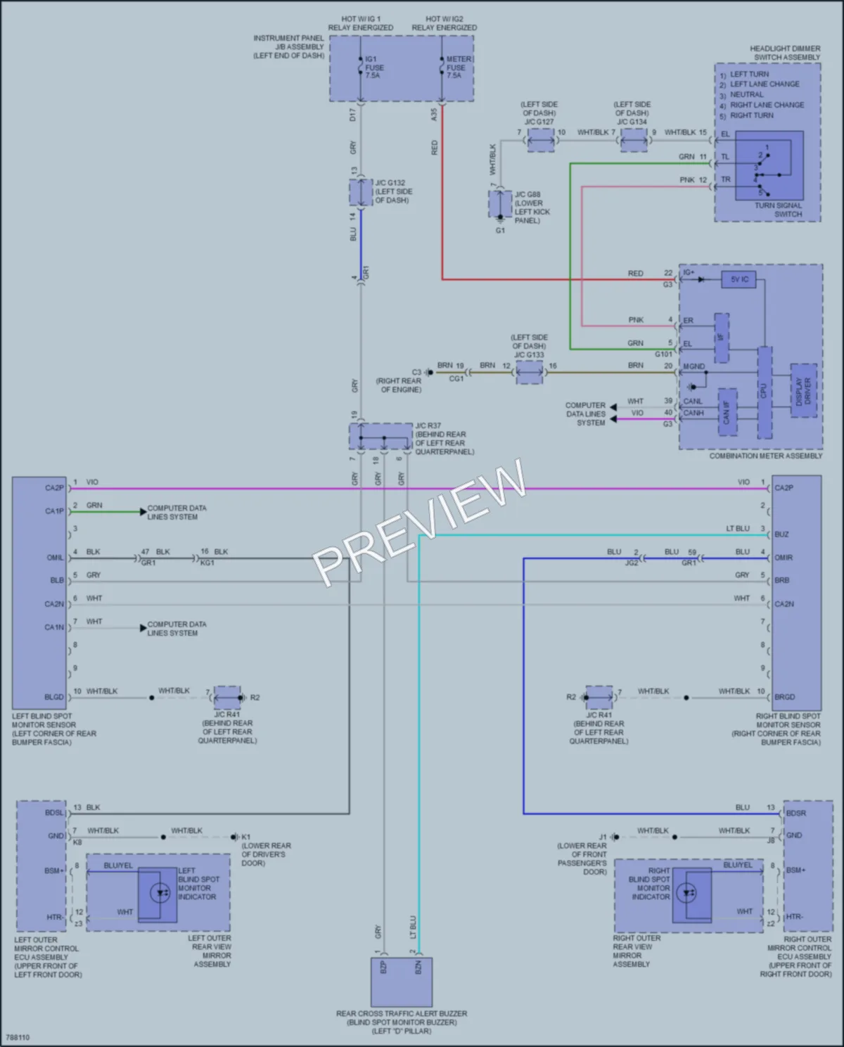 2022 Lexus GX460 Navigation wiring diagram preview