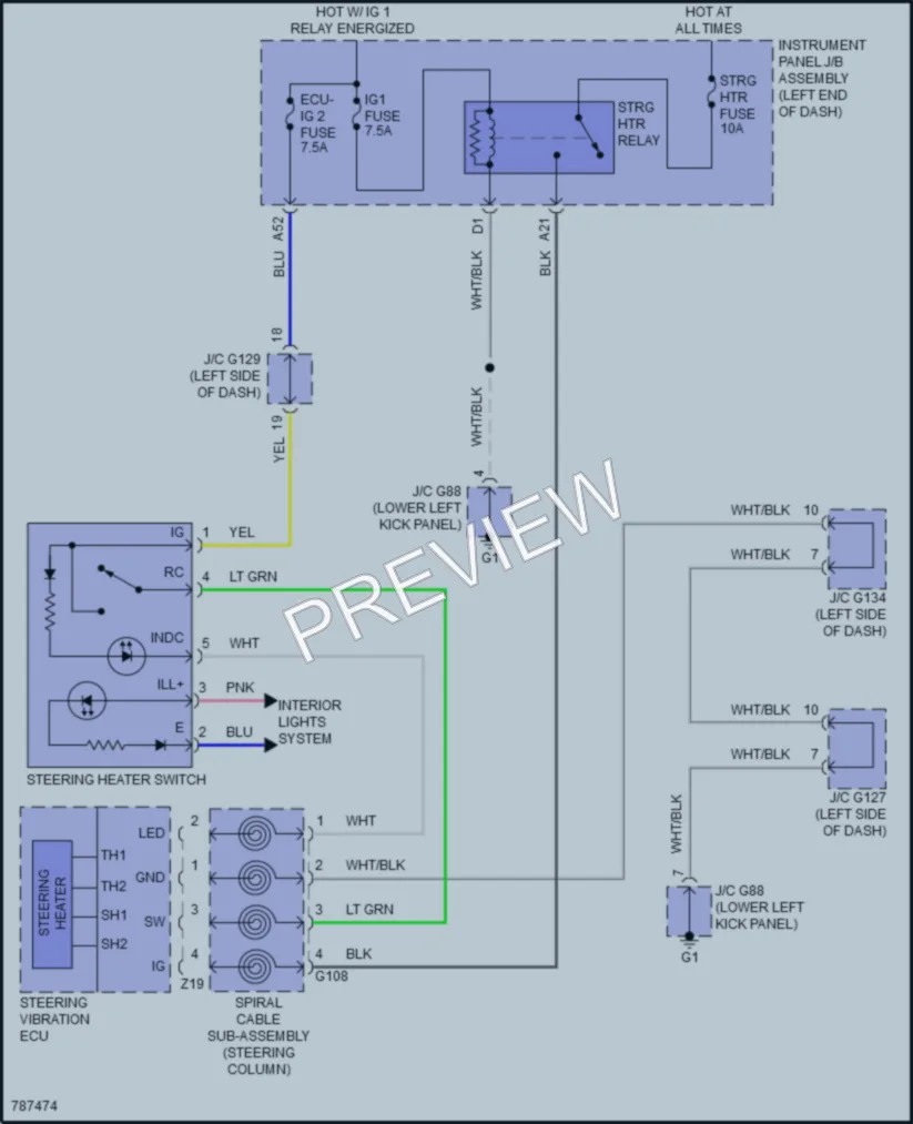 2022 Lexus GX460 Power Seats wiring diagram preview