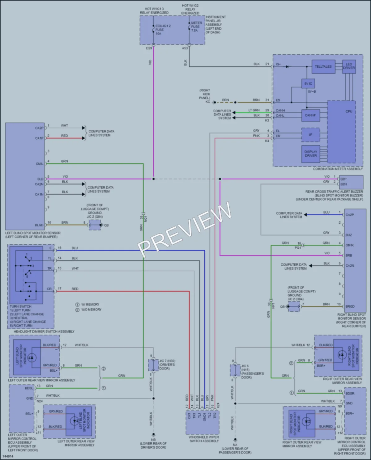 2022 Lexus IS300 Navigation wiring diagram preview
