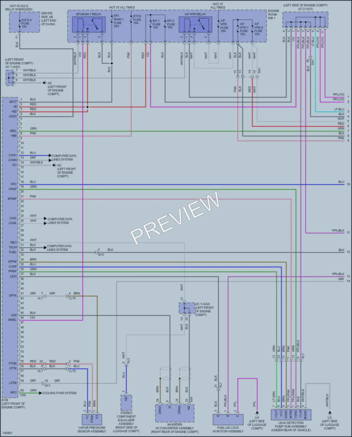 2022 Lexus LS500h Engine Performance wiring diagram preview