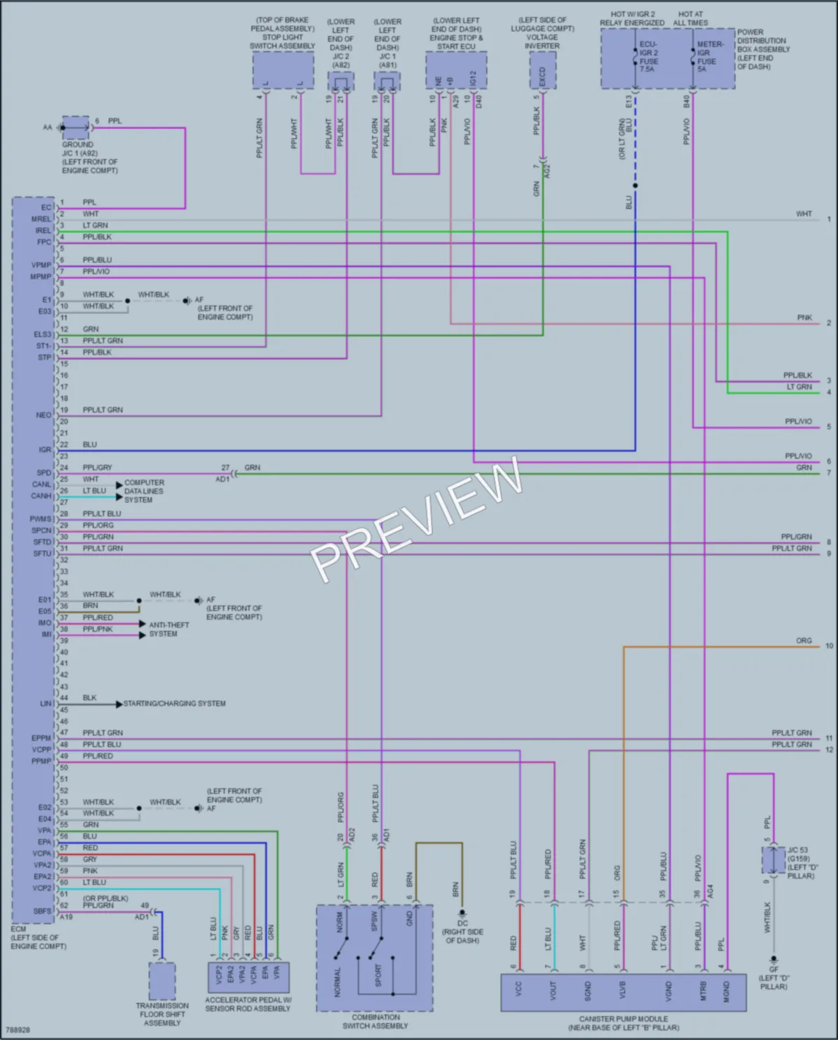 2022 Lexus NX350 Engine Performance wiring diagram preview
