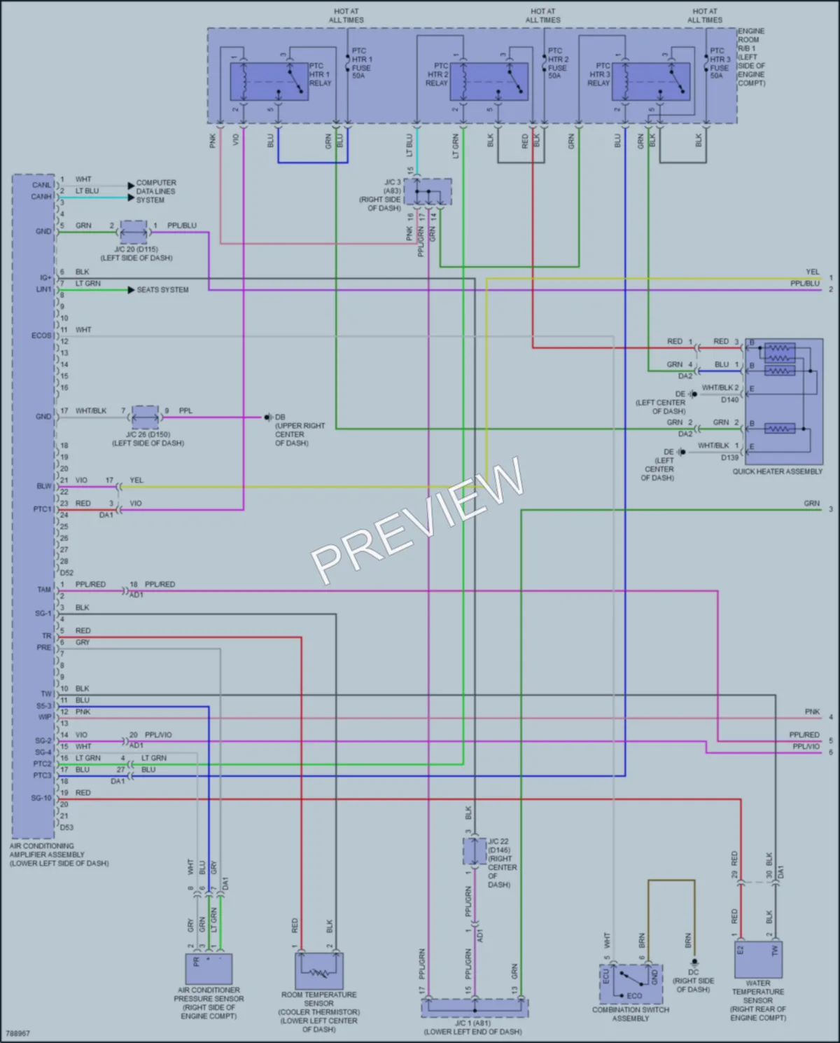2022 Lexus NX450h Air Conditioning wiring diagram preview