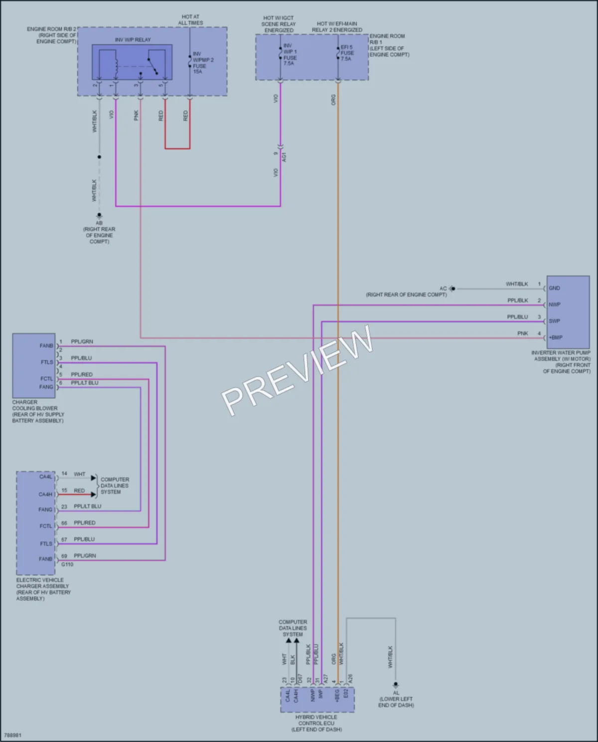 2022 Lexus NX450h Cooling Fan wiring diagram preview