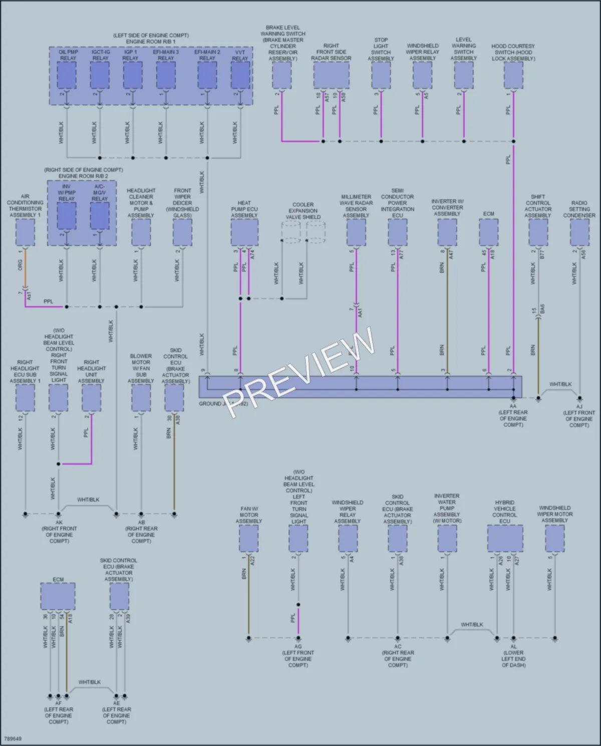 2022 Lexus NX450h Ground Distribution wiring diagram preview