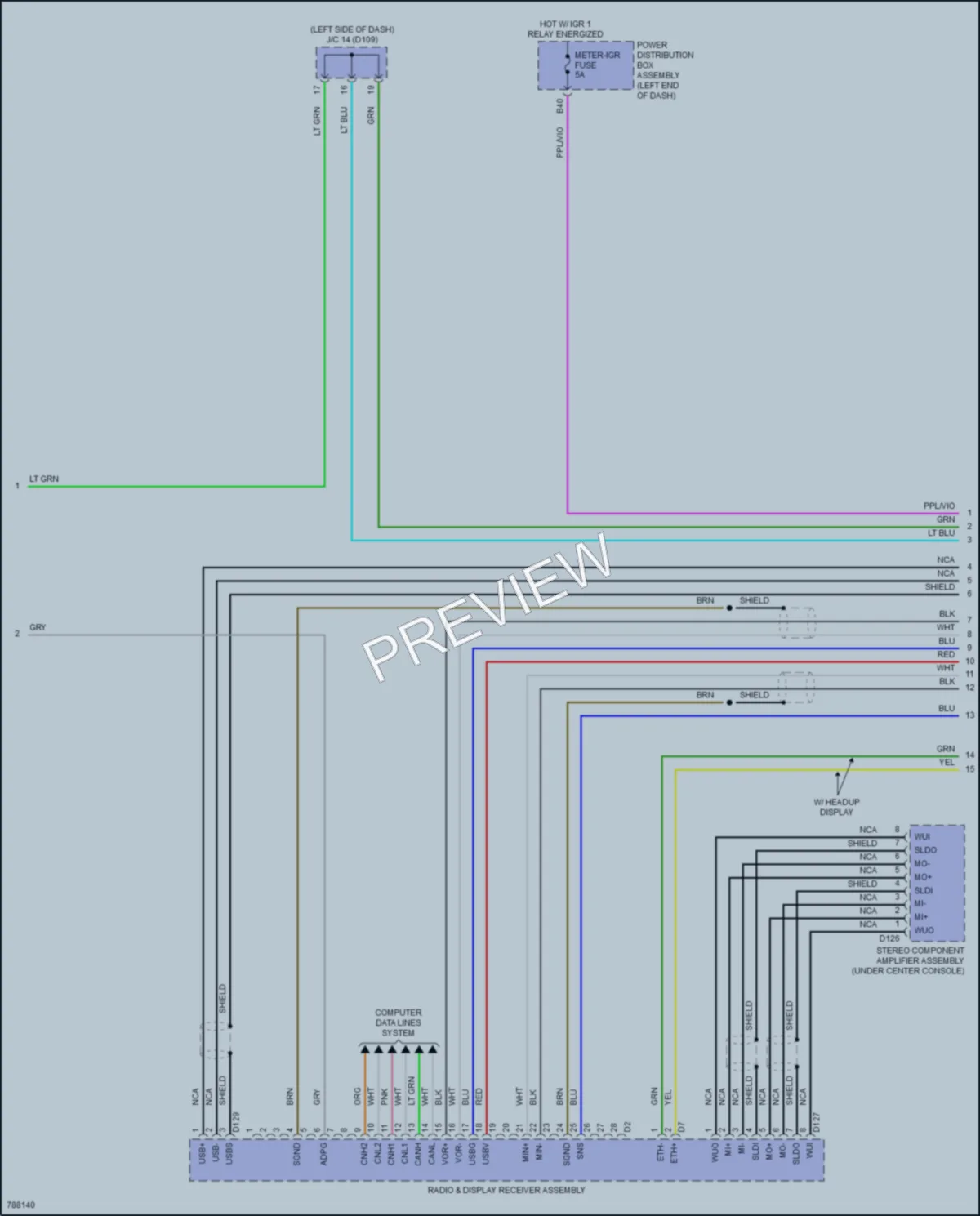 2022 Lexus NX450h Navigation wiring diagram preview