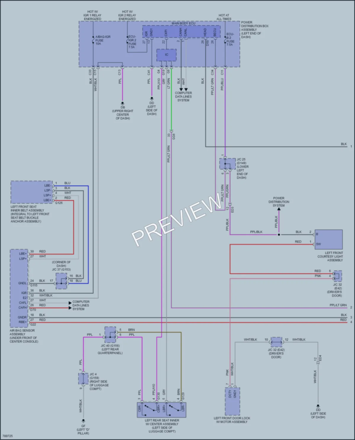 2022 Lexus NX450h Warning Systems wiring diagram preview