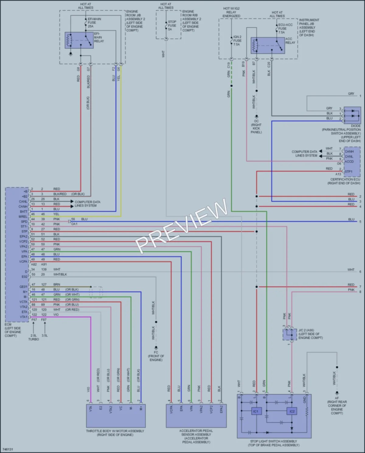 2022 Lexus RC300 Cruise Control wiring diagram preview