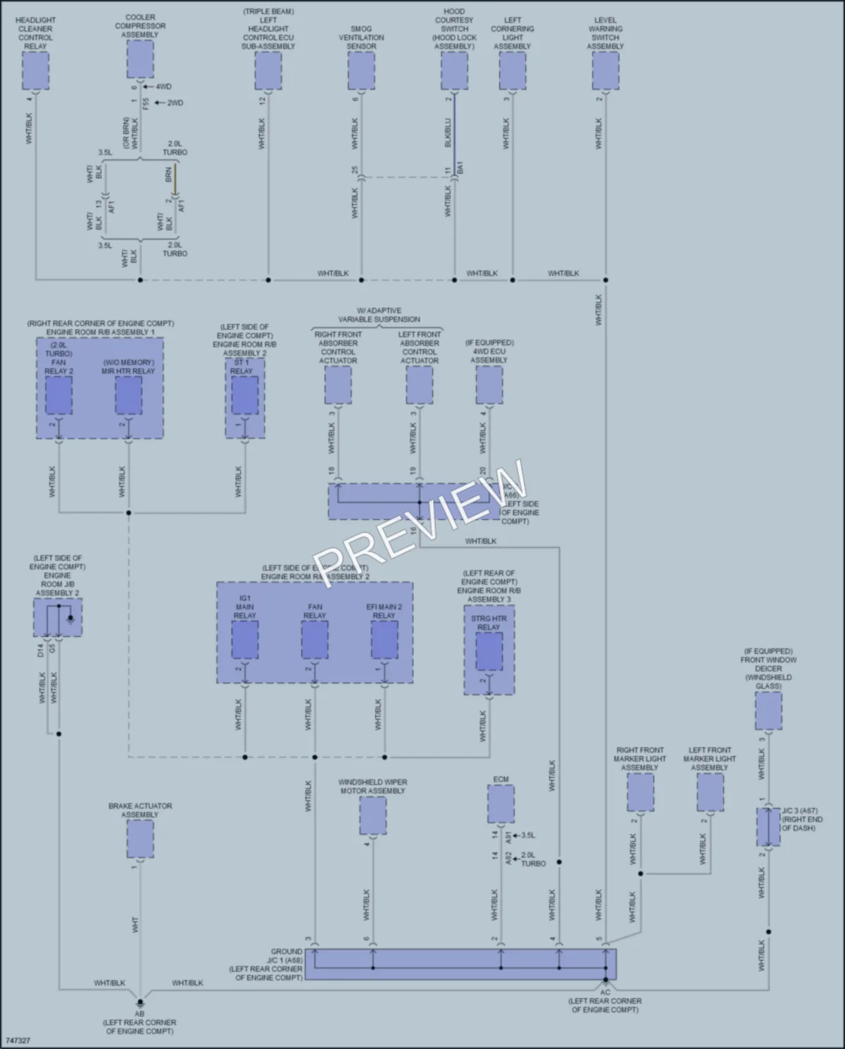 2022 Lexus RC300 Ground Distribution wiring diagram preview