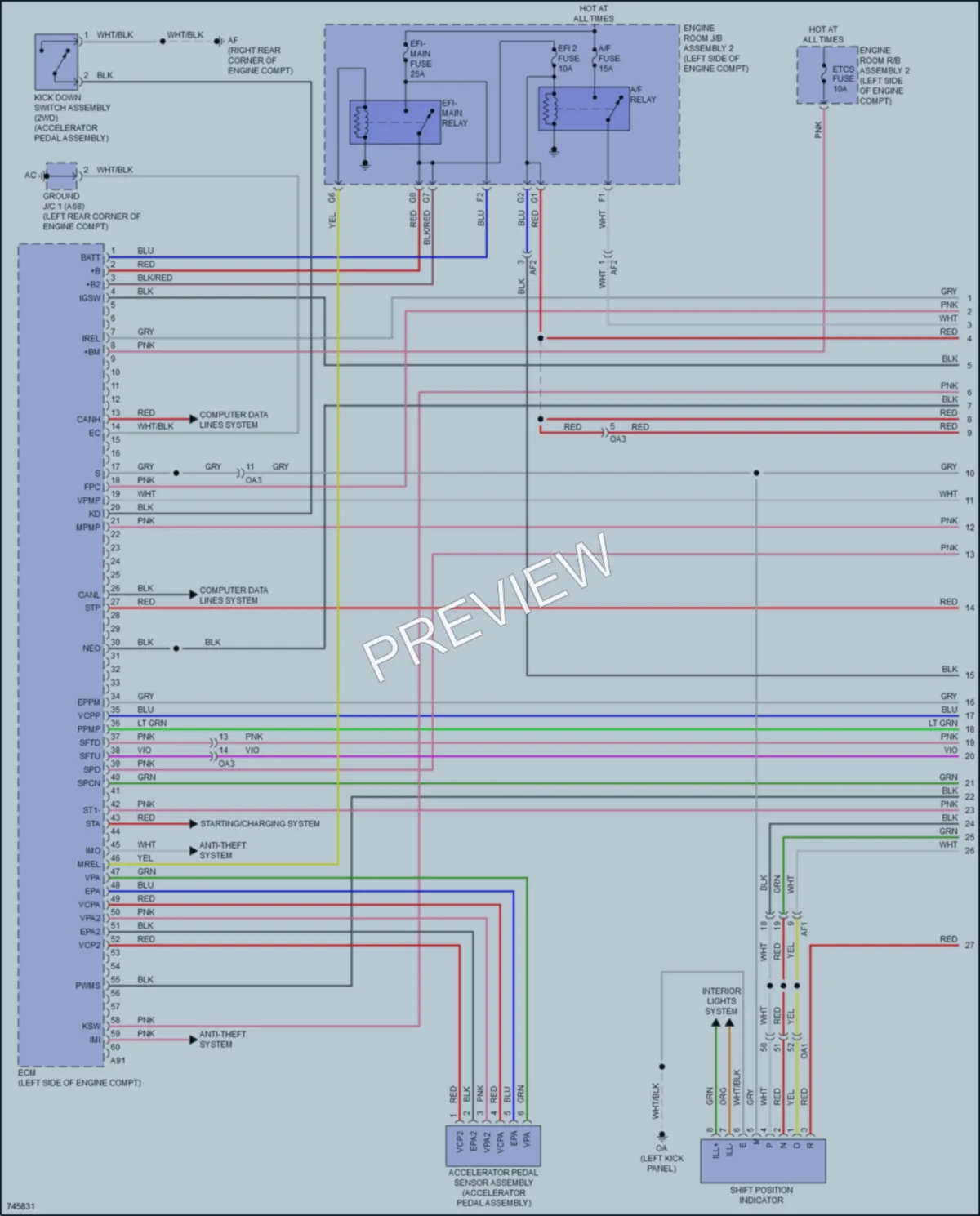 2022 Lexus RC350 Engine Performance wiring diagram preview