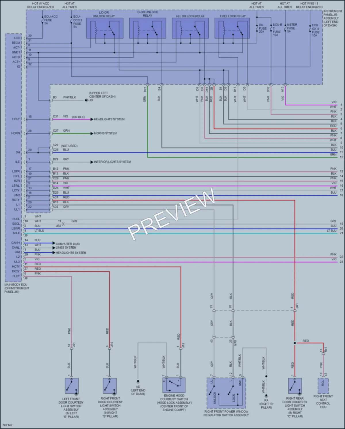 2022 Lexus RX350 Anti Theft wiring diagram preview
