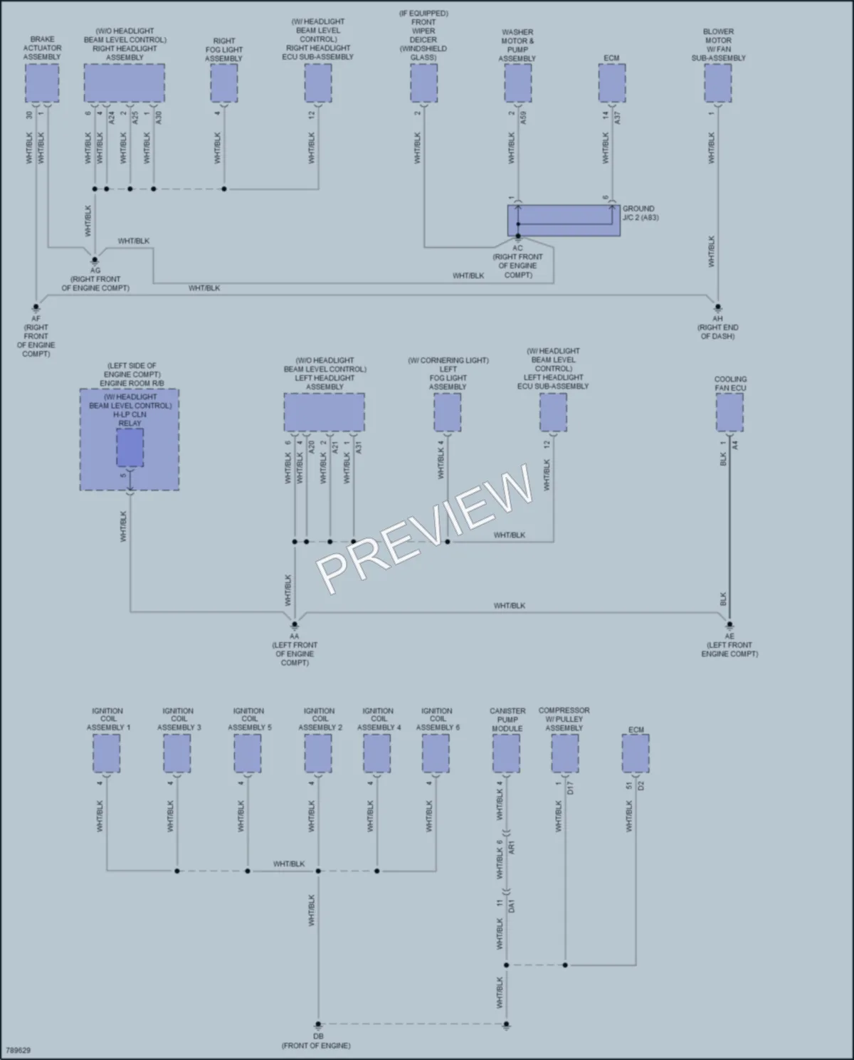 2022 Lexus RX350L Ground Distribution wiring diagram preview