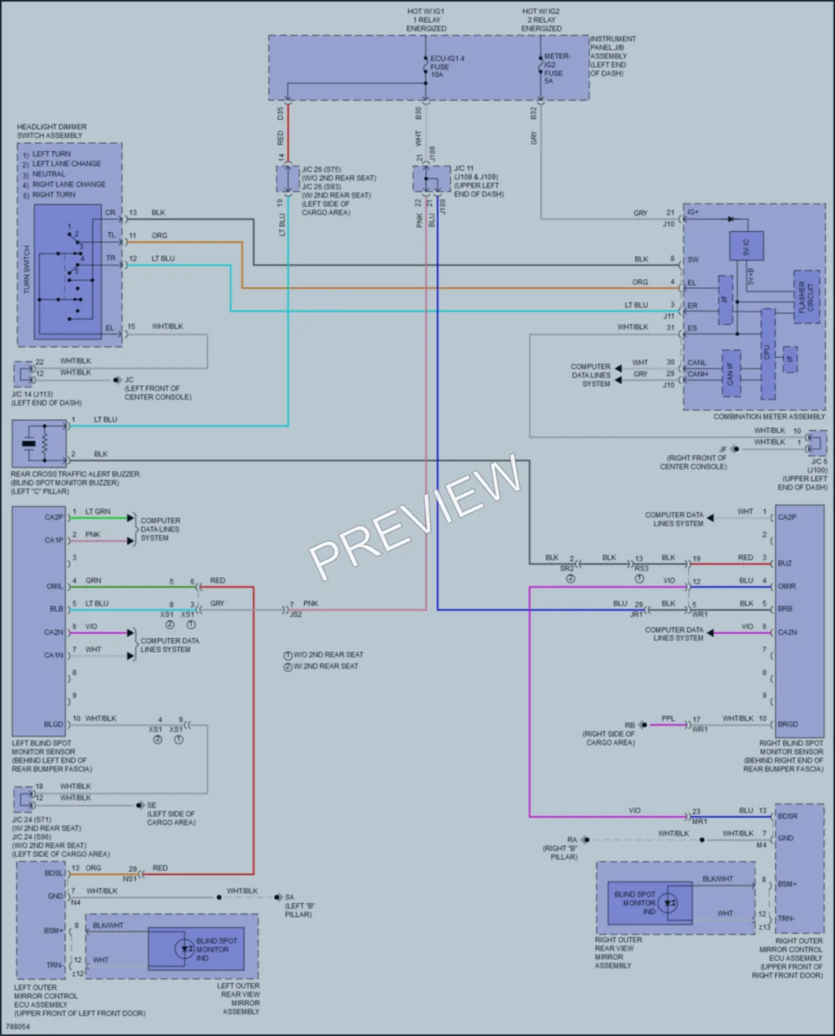 2022 Lexus RX350L Navigation wiring diagram preview