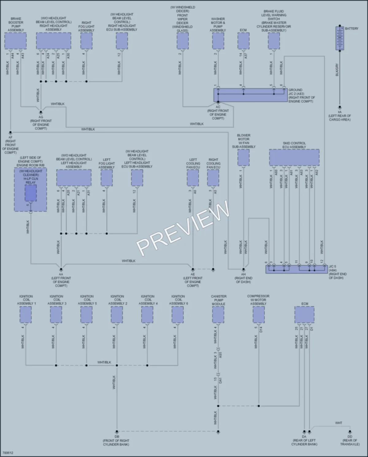 2022 Lexus RX450h Ground Distribution wiring diagram preview