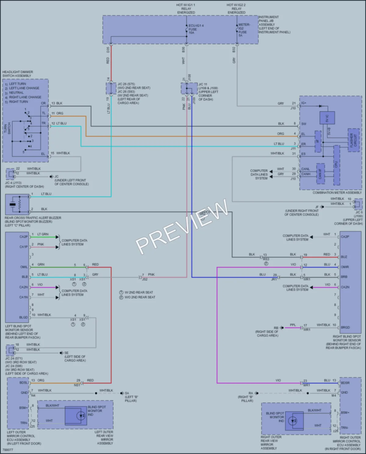 2022 Lexus RX450h Navigation wiring diagram preview