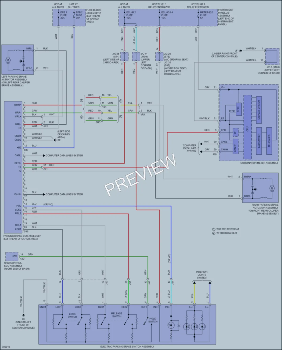2022 Lexus RX450hL Shift Interlock wiring diagram preview