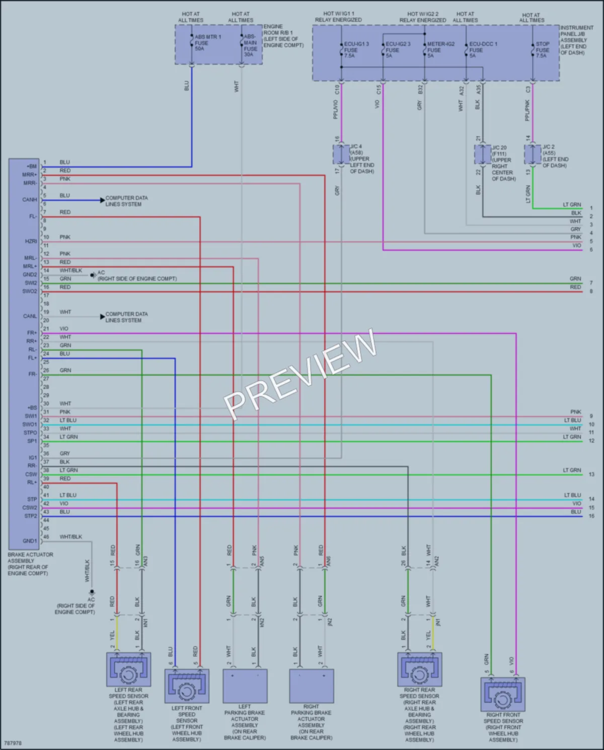 2022 Lexus UX200 Anti Lock Brakes wiring diagram preview