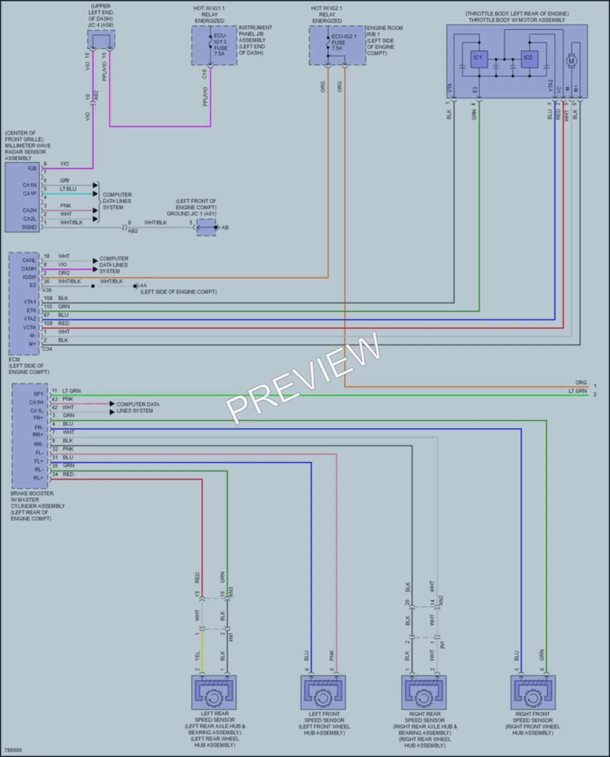 2022 Lexus UX250h Cruise Control wiring diagram preview