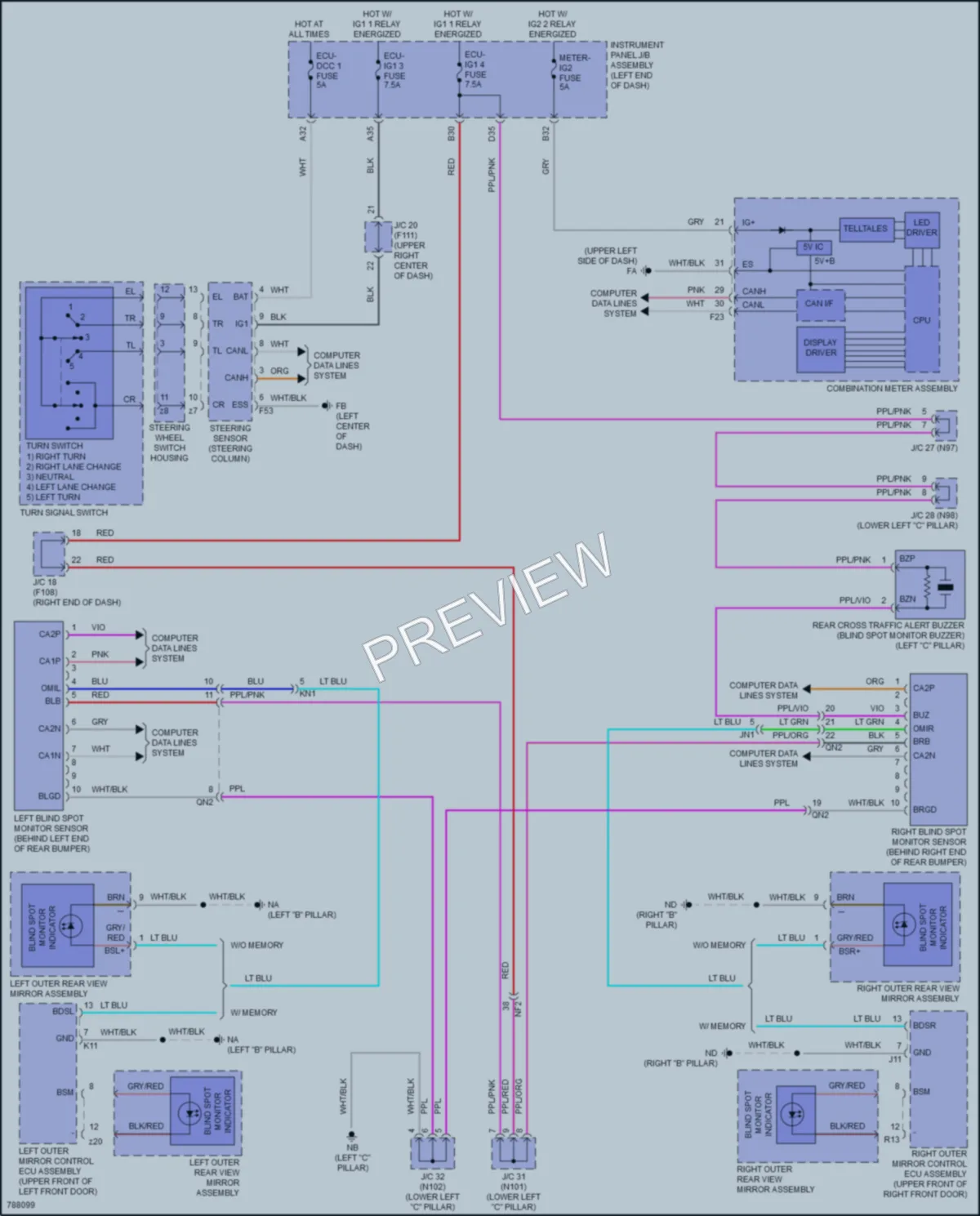 2022 Lexus UX250h Navigation wiring diagram preview