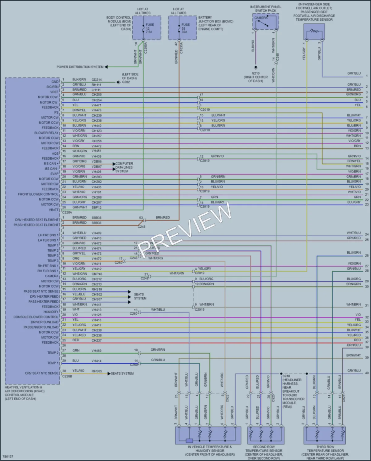2022 Lincoln Aviator Air Conditioning wiring diagram preview