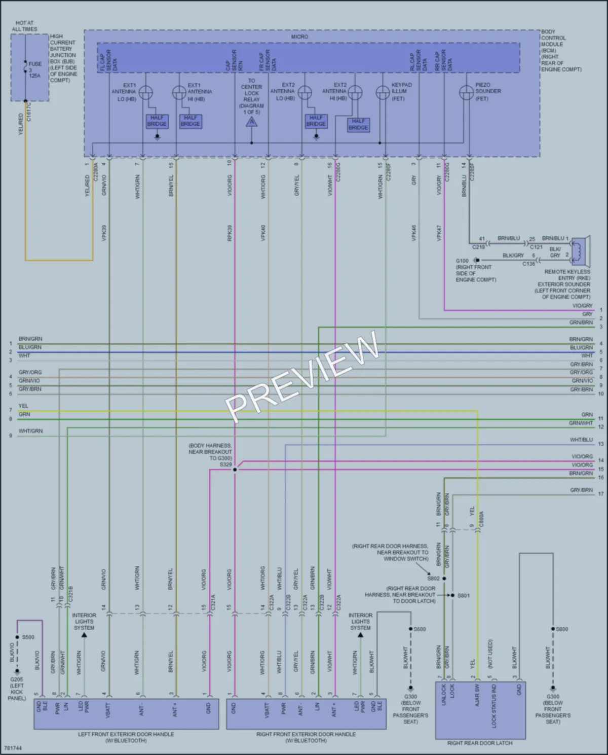 2022 Lincoln Corsair Anti Theft wiring diagram preview