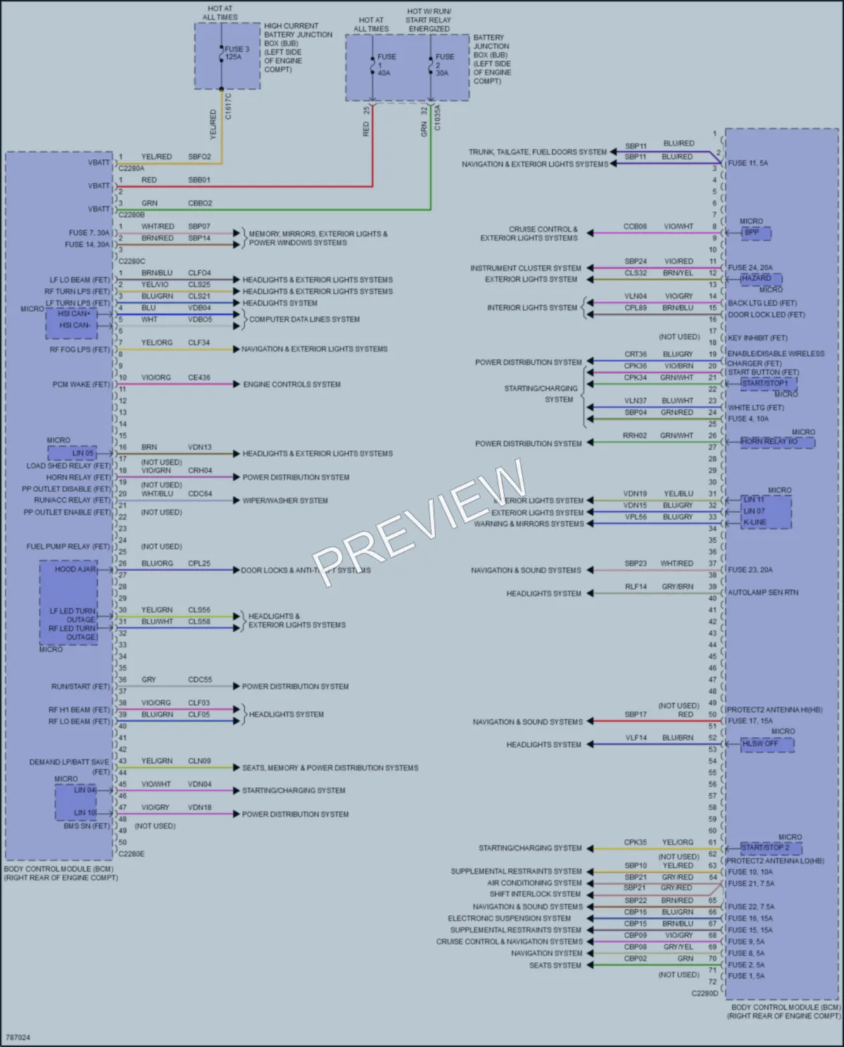 2022 Lincoln Corsair Body Control Modules wiring diagram preview