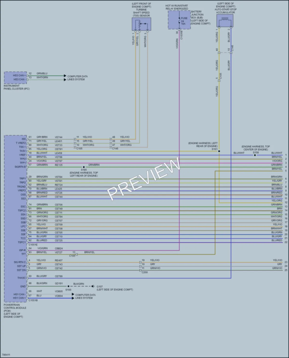 2022 Lincoln Corsair Transmission wiring diagram preview