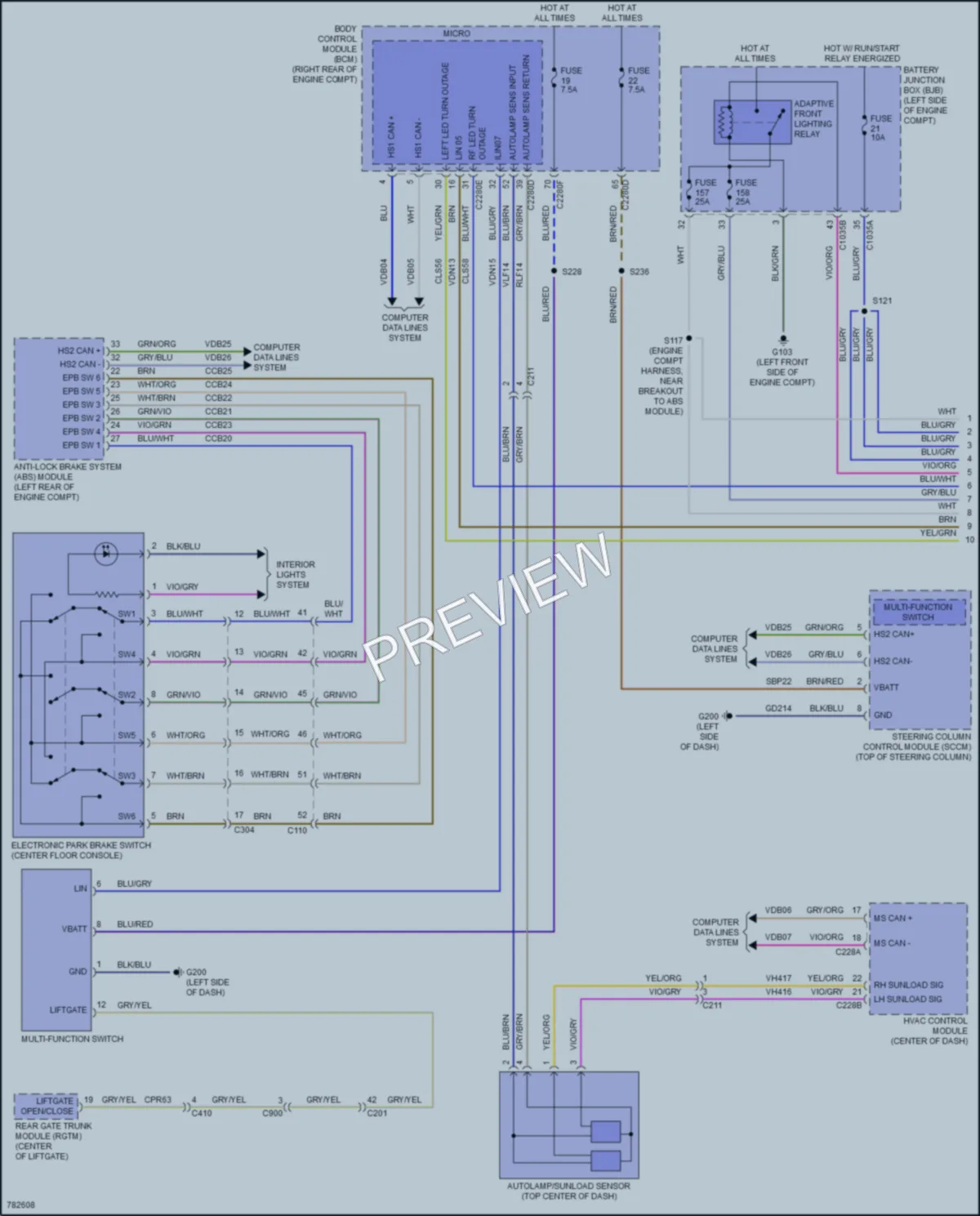 2022 Lincoln CorsairPlugIn Headlights wiring diagram preview