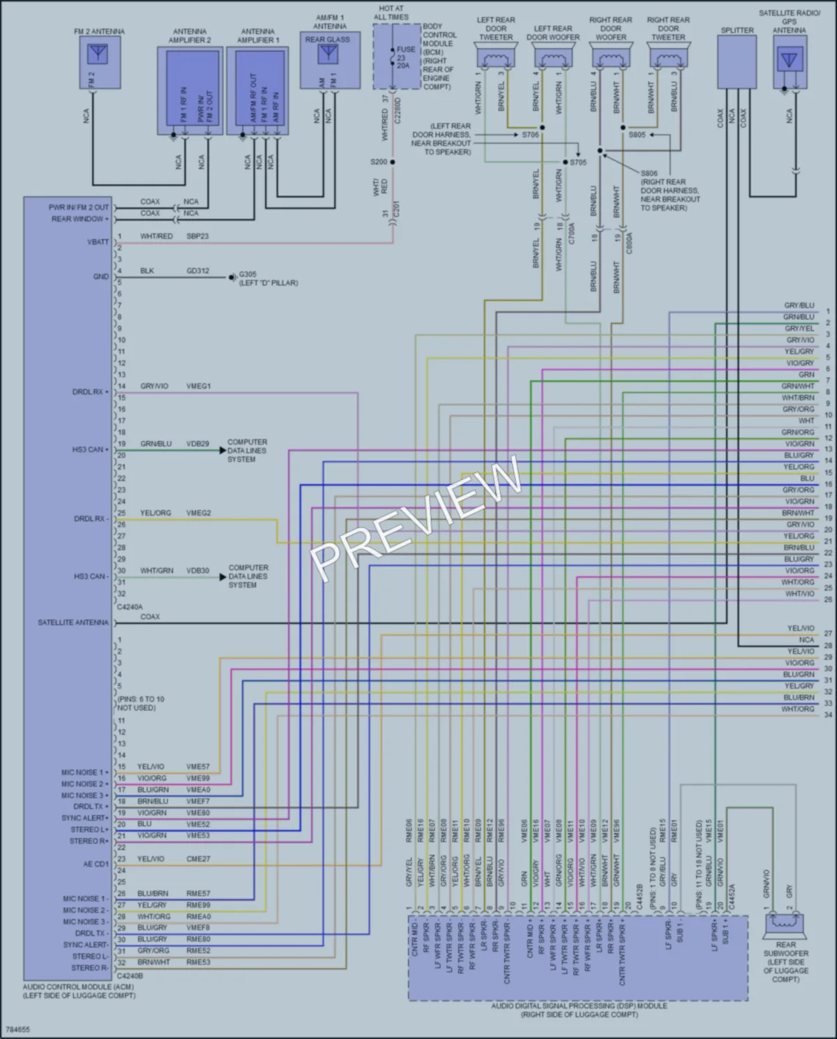 2022 Lincoln CorsairPlugIn Radio wiring diagram preview