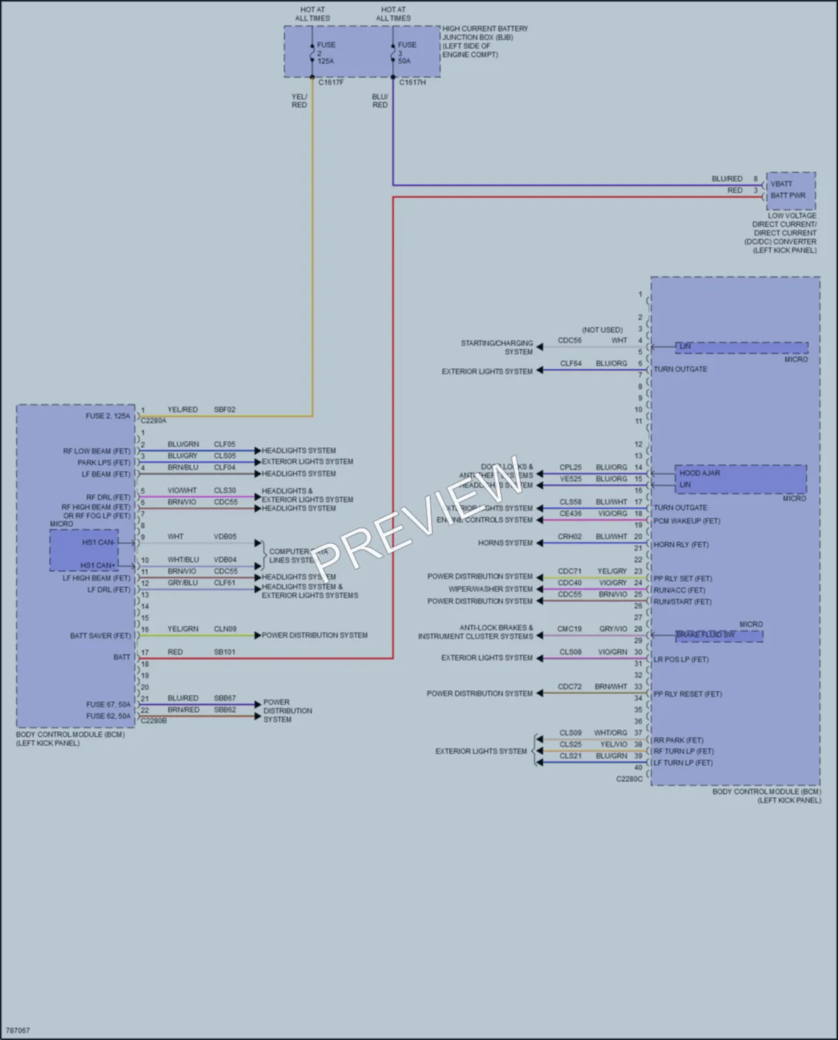 2022 Lincoln Nautilus Body Control Modules wiring diagram preview