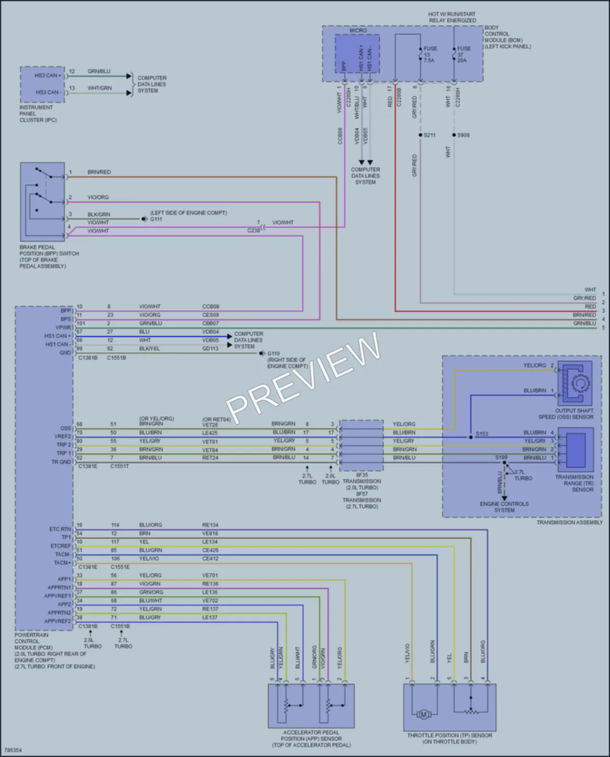 2022 Lincoln Nautilus Cruise Control wiring diagram preview