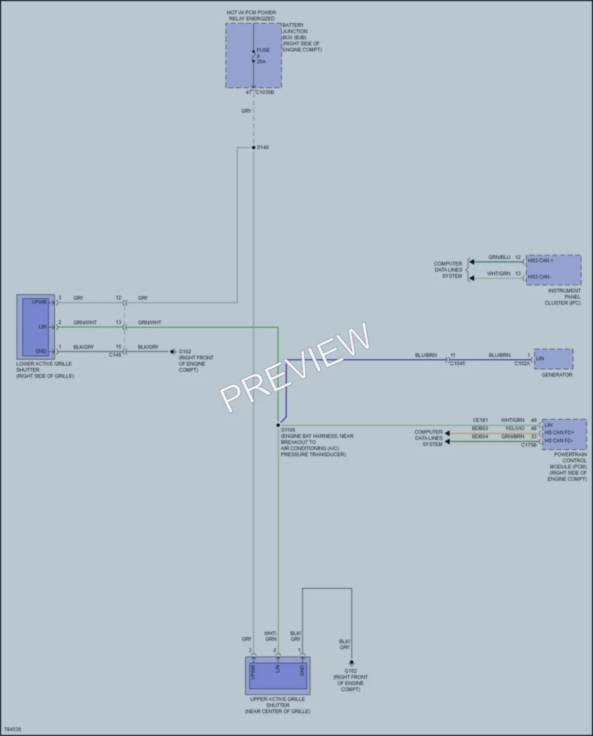 2022 Lincoln NavigatorL Active Bodyworks wiring diagram preview
