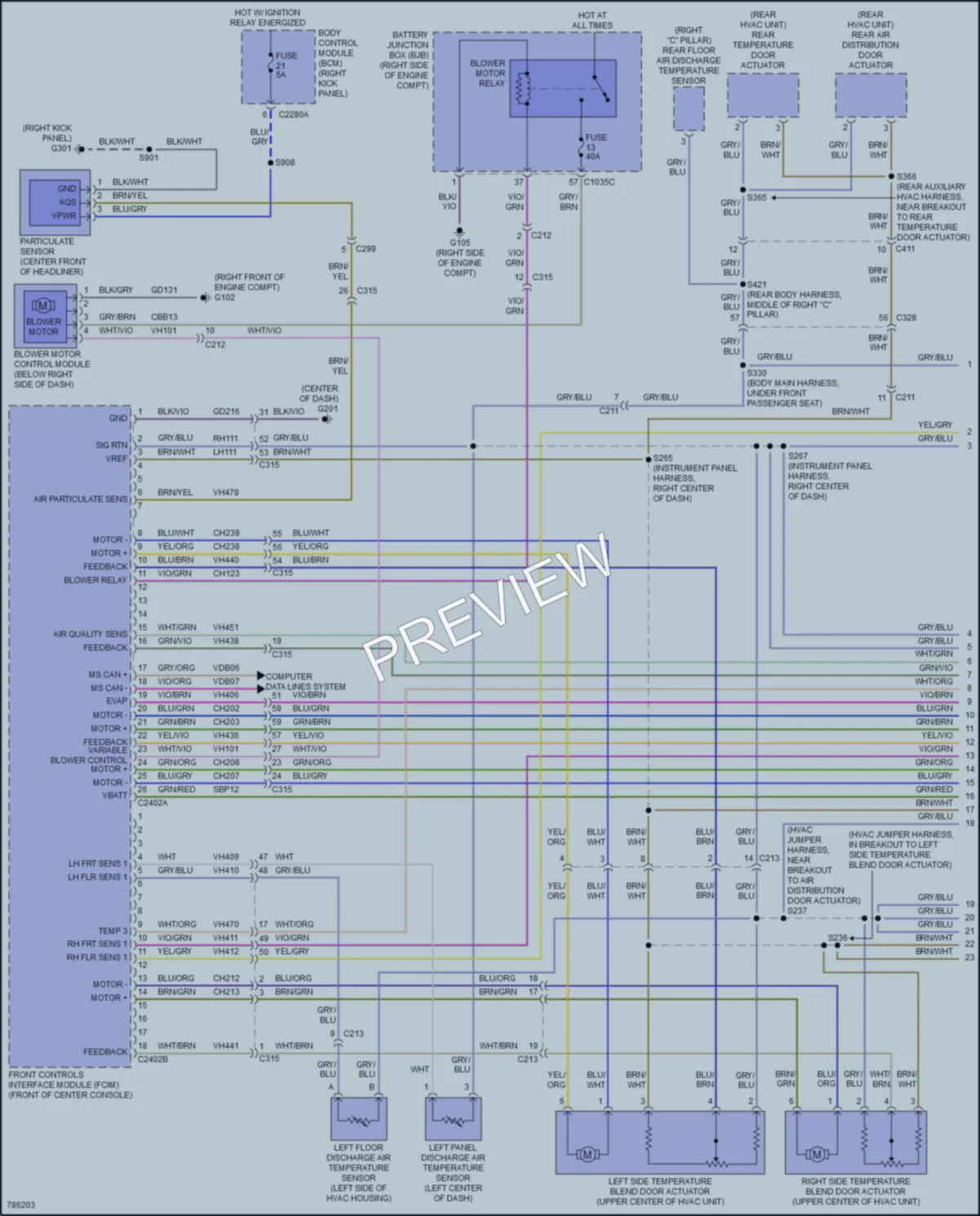 2022 Lincoln NavigatorL Air Conditioning wiring diagram preview