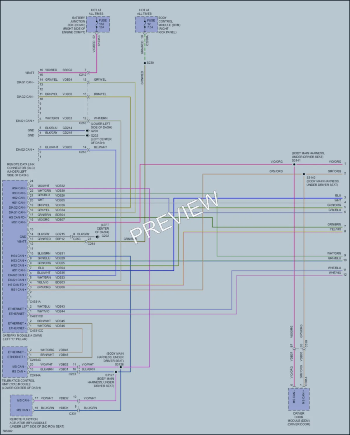 2022 Lincoln NavigatorL Computer Data Lines wiring diagram preview