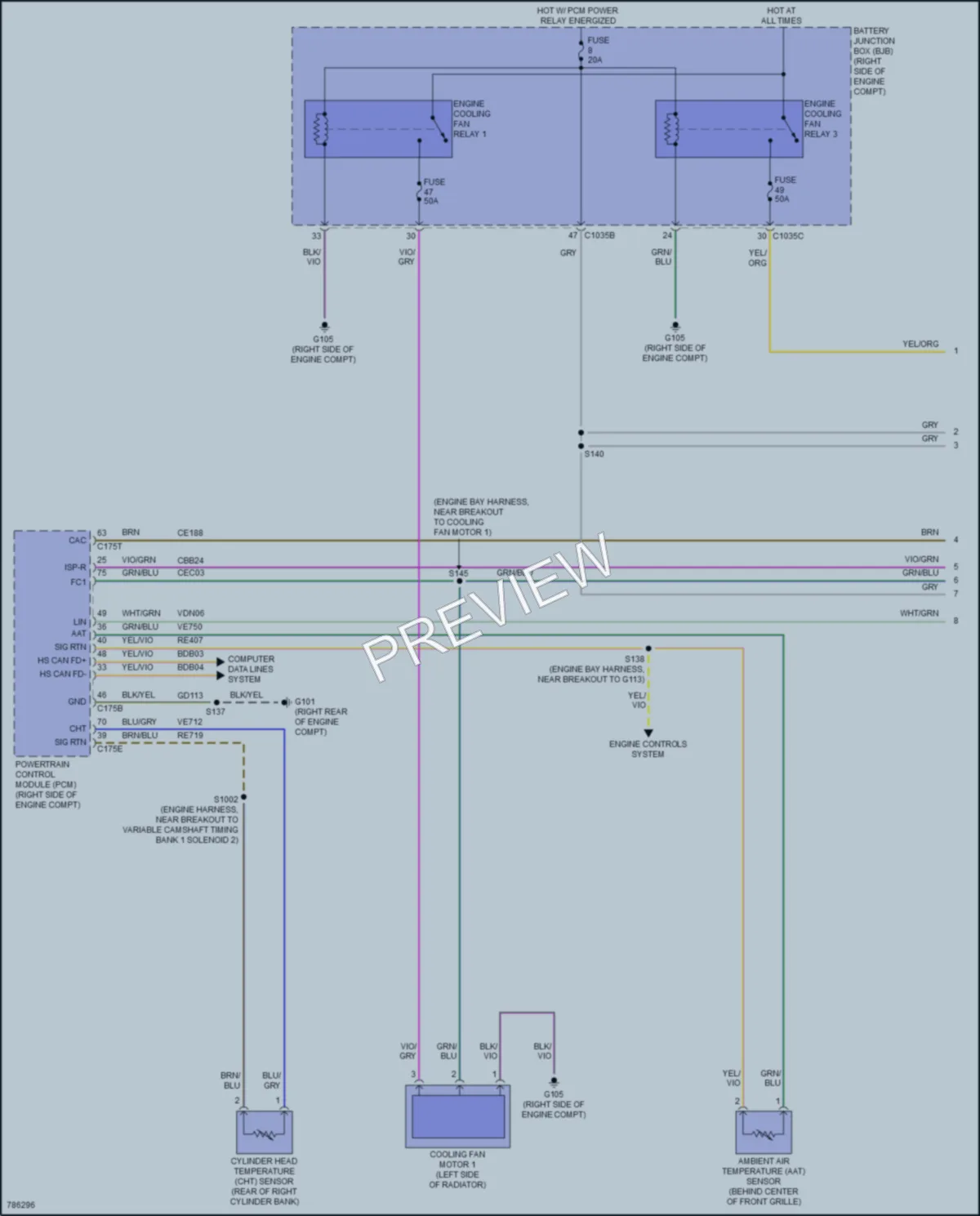 2022 Lincoln NavigatorL Cooling Fan wiring diagram preview