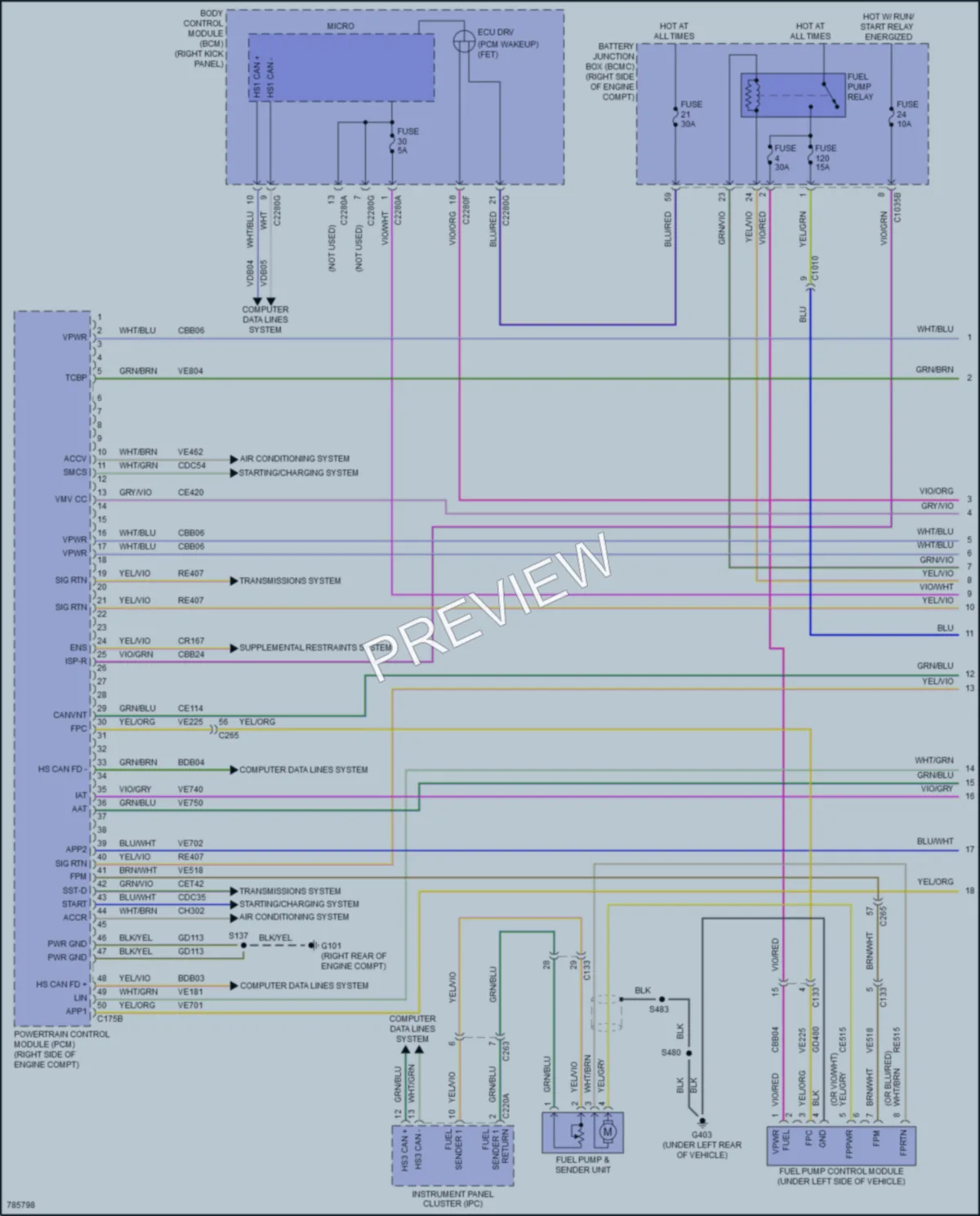 2022 Lincoln NavigatorL Engine Performance wiring diagram preview