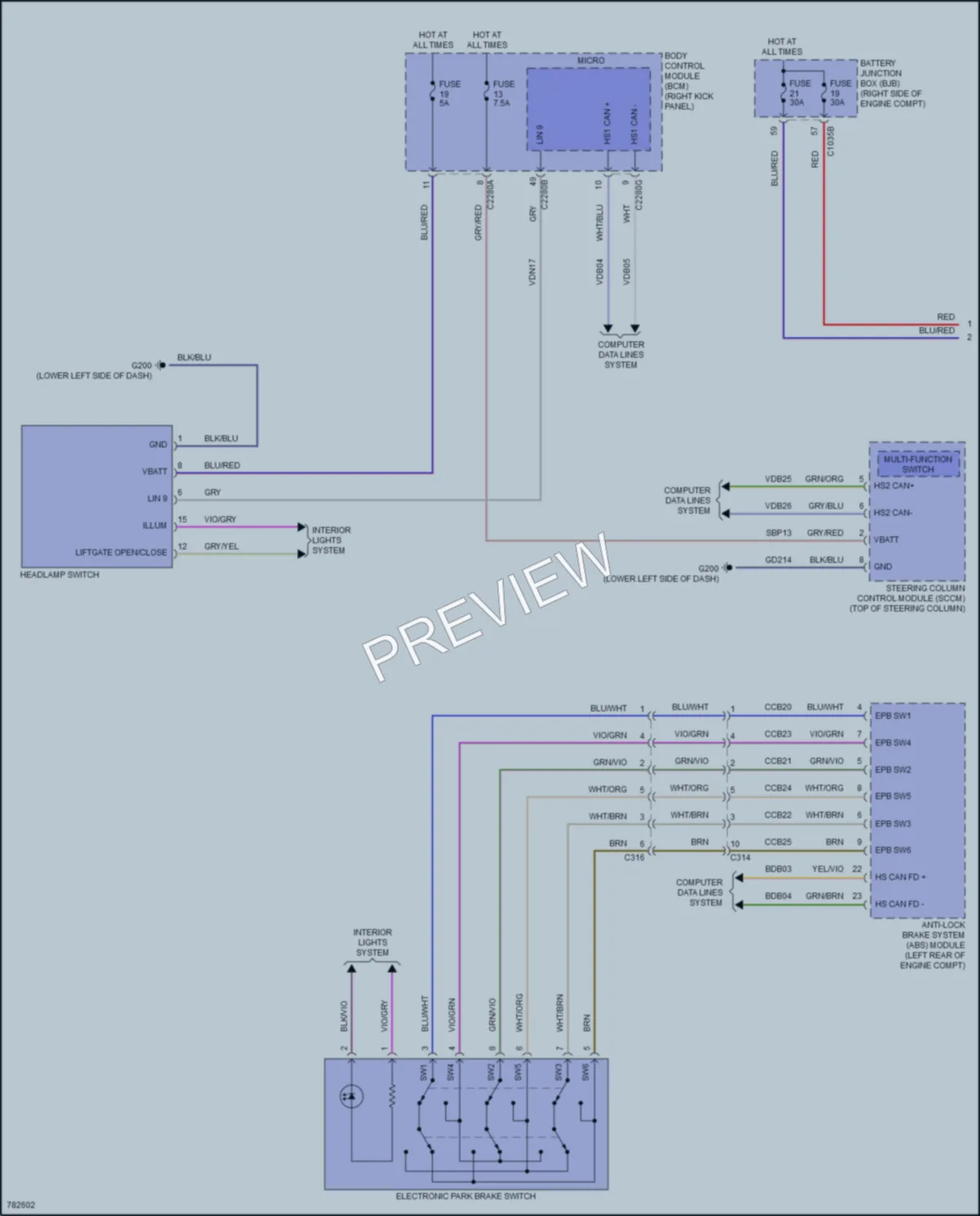 2022 Lincoln NavigatorL Headlights wiring diagram preview