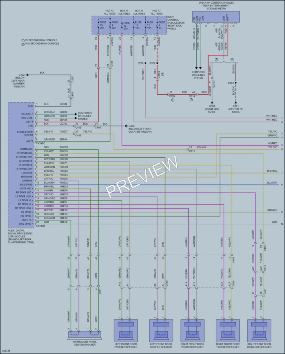 2022 Lincoln NavigatorL Radio wiring diagram preview