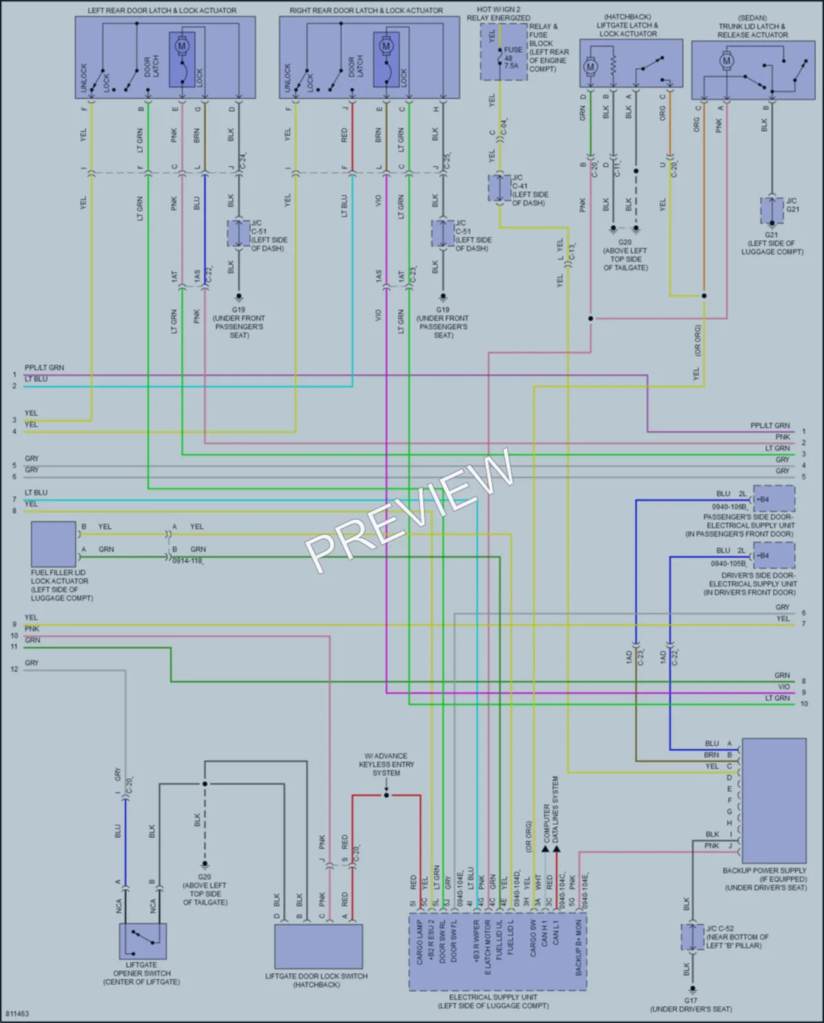 2022 Mazda 3 Anti Theft wiring diagram preview