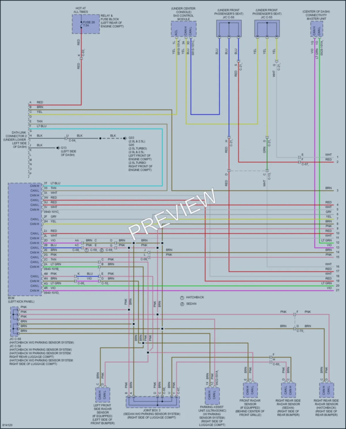 2022 Mazda 3 Computer Data Lines wiring diagram preview