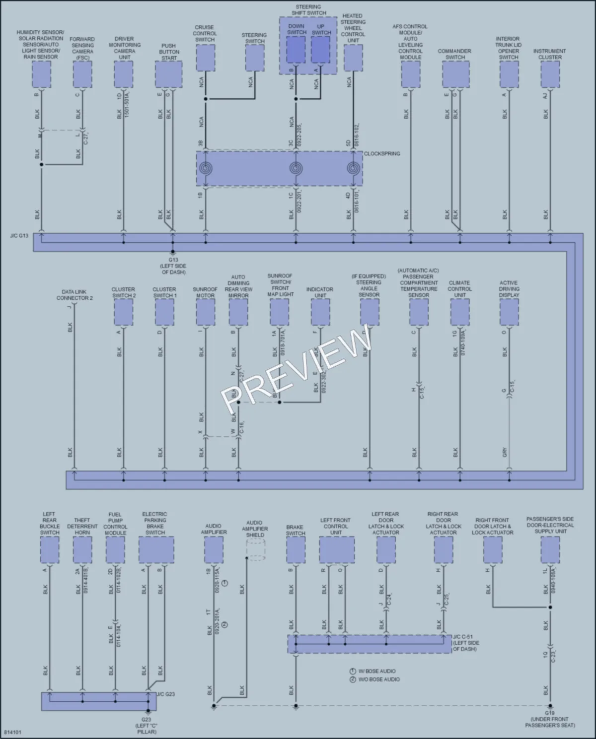 2022 Mazda 3 Ground Distribution wiring diagram preview