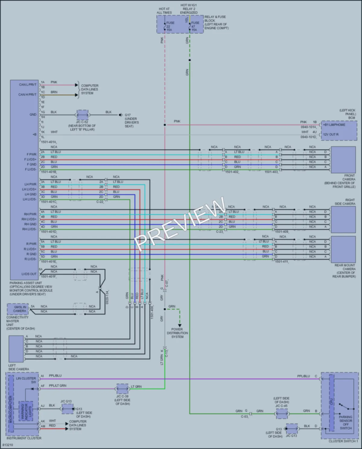 2022 Mazda 3 Navigation wiring diagram preview