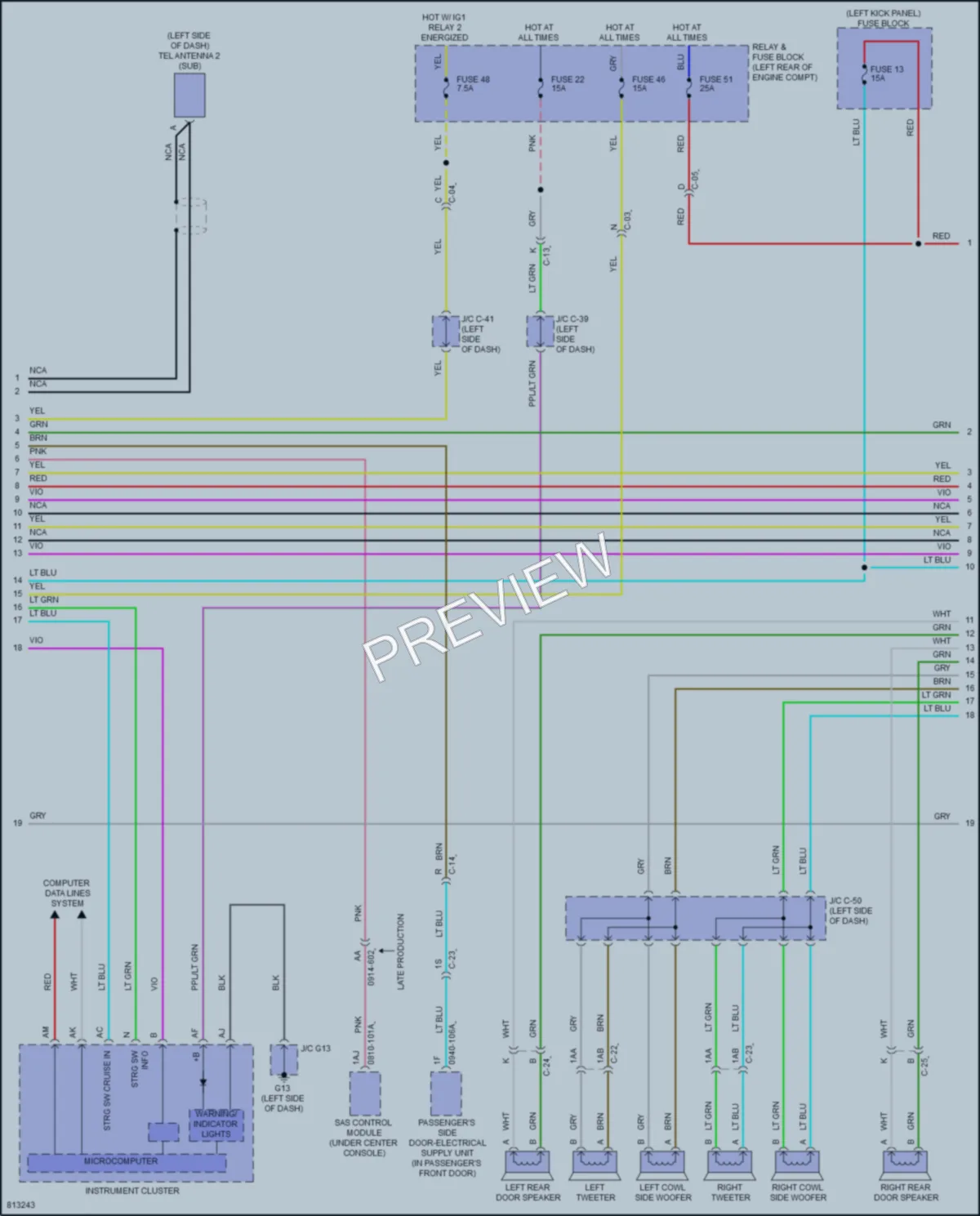 2022 Mazda 3 Radio wiring diagram preview