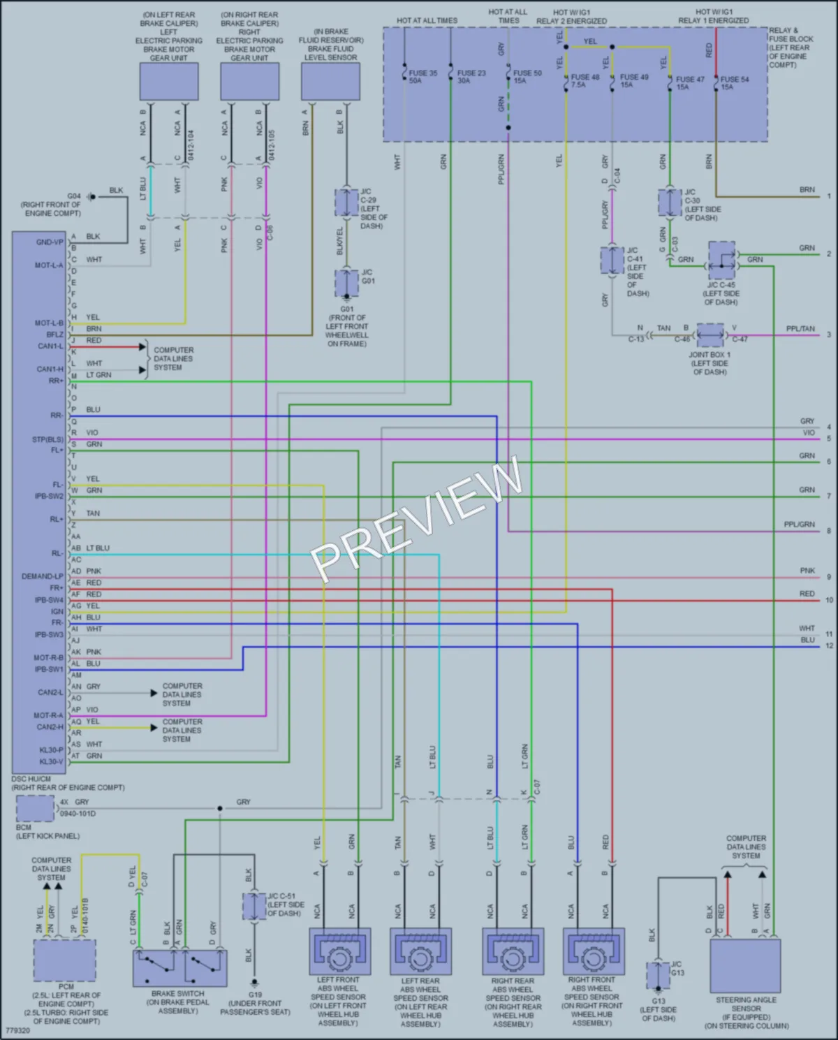 2022 Mazda CX30 Anti Lock Brakes wiring diagram preview