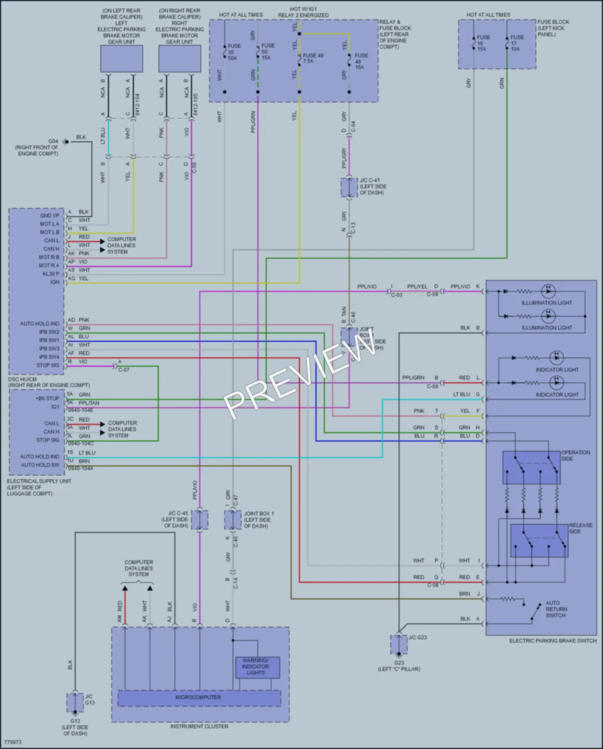 2022 Mazda CX30 Shift Interlock wiring diagram preview